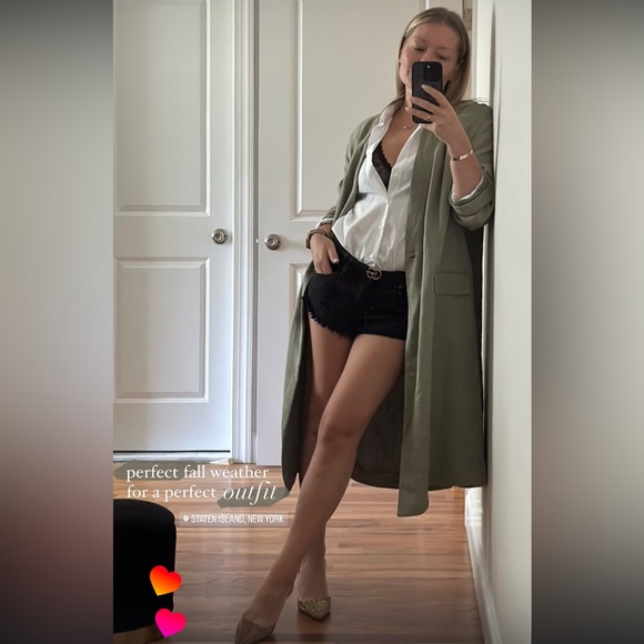 Zara Jackets & Blazers - Zara Women's Sage Green Blazer Coat